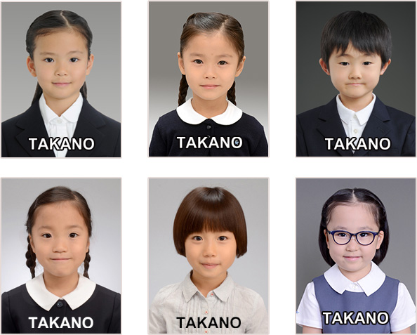 小学校お受験写真 サンプル