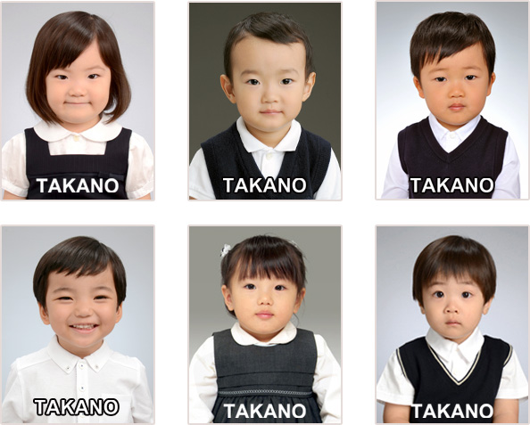 幼稚園お受験写真 サンプル