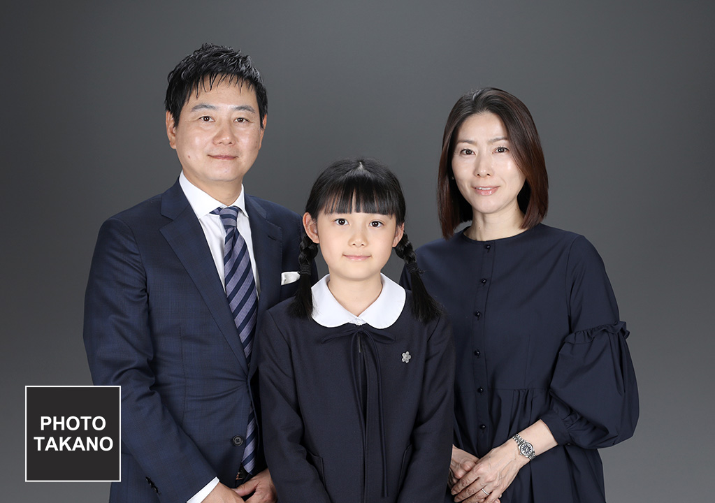 学校提出用ご家族写真撮影