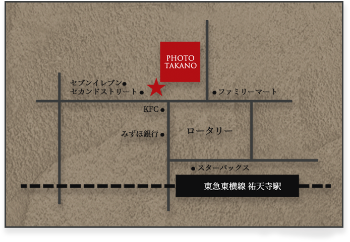 PHOTO TAKANO アクセス地図