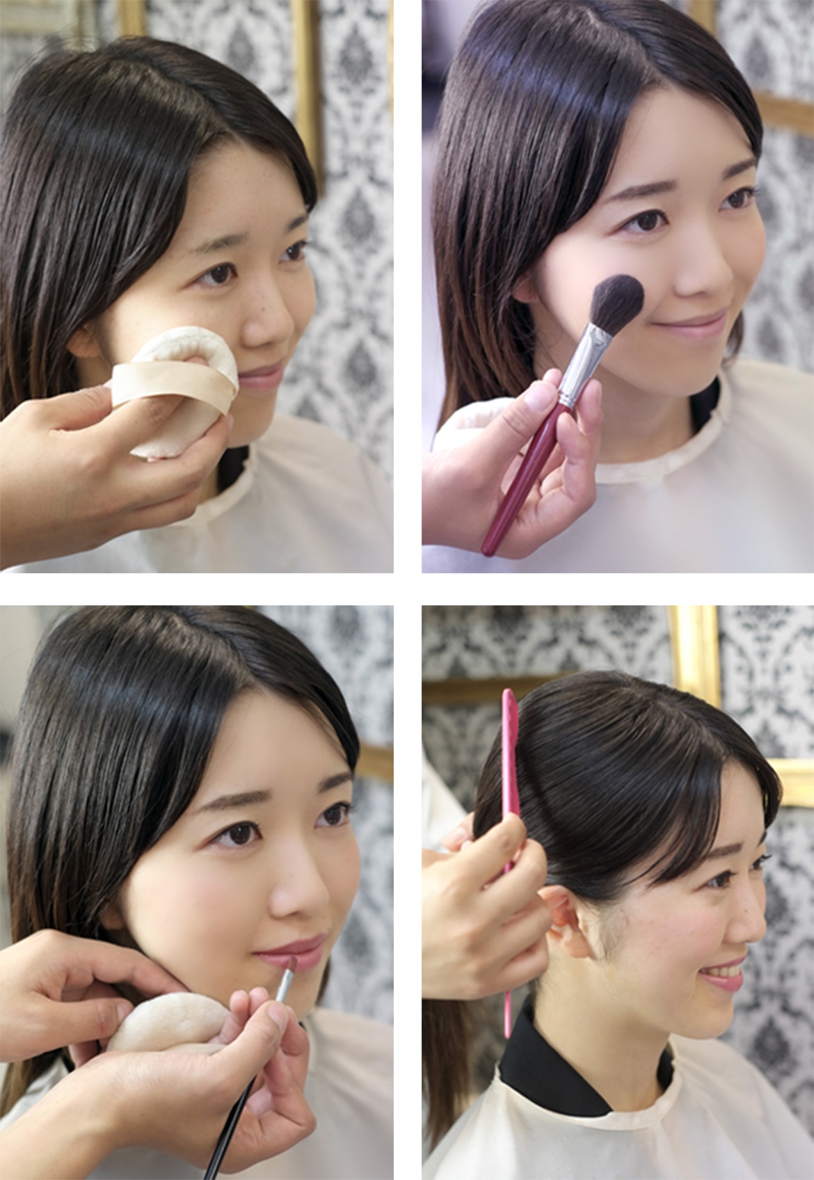 ヘアメイクの様子2